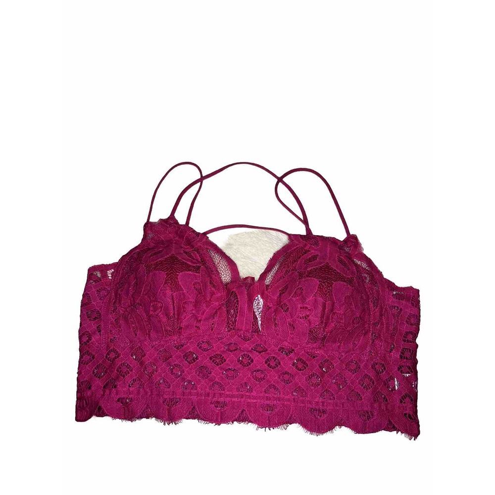 ZENANA Padded Lace Brown  Bralette Criss Cross Strap Woman Plus Size 3x Lingerie